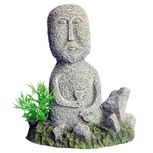 Aqua One Stone Face Man Rock Garden Ornament (36948)