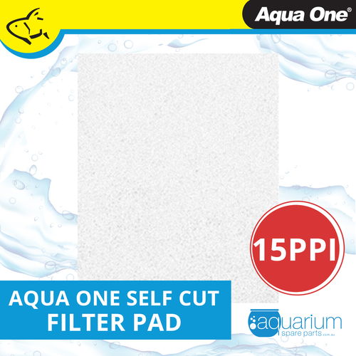 Aqua One White Wool - Self Cut Filter Pad 15ppi 32x20x3cm (10463)