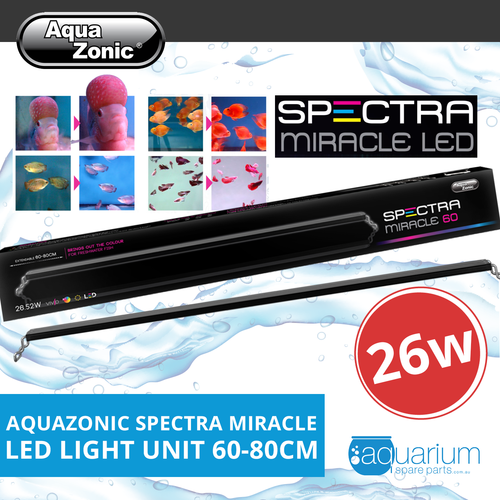 AquaZonic Spectra Miracle LED Slimline Light Unit 60-80cm 26w (AL504)