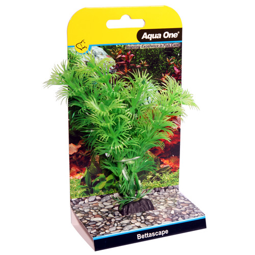 Aqua One Bettascape Ambulia Green Plastic Plant - 14cm (28355)