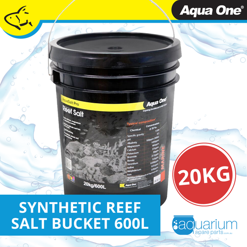 Aqua One Synthetic Reef Salt 20kg Bucket 600L (18579)