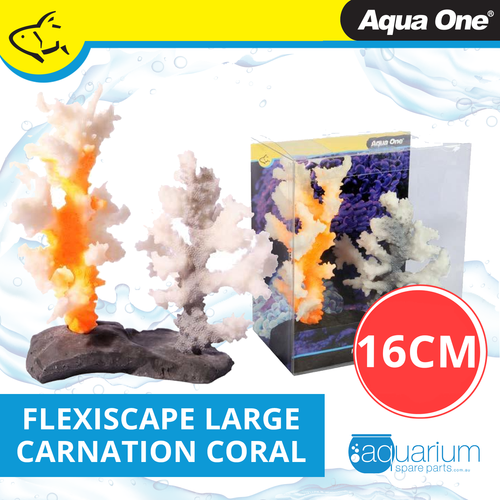 Aqua One Flexiscape Large Carnation Coral Grey Orange 16cm (29424)