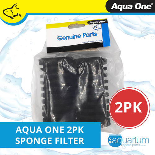 Aqua One Filter Air 15 Sponge Air Filter Replacement 2pk (19887-S)