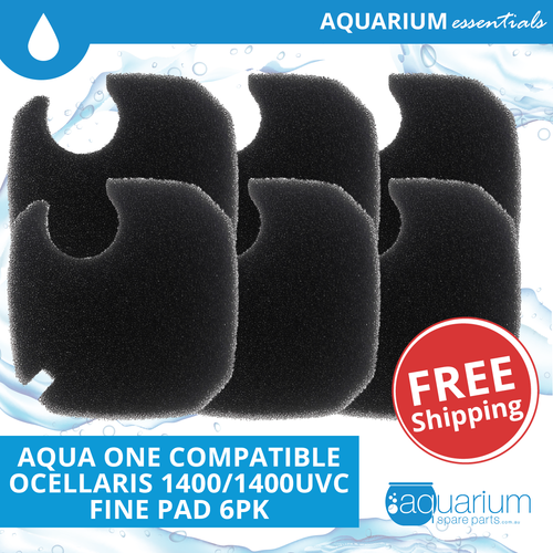 Aqua One Ocellaris 1400/1400UVC Compatible Fine Pad (6 pack)