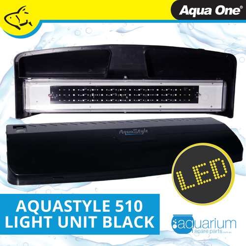 Aqua One AquaStyle 510 Complete LED Light Unit Black (10708GBK)