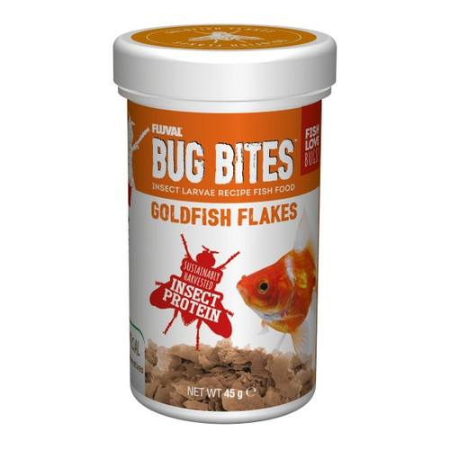 Fluval Bug Bites Goldfish Flakes 18gm (A7338)