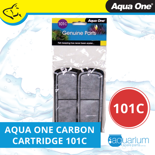 Aqua One Nano Plas 7 Carbon Cartridge (2pk) 101c (25101c)