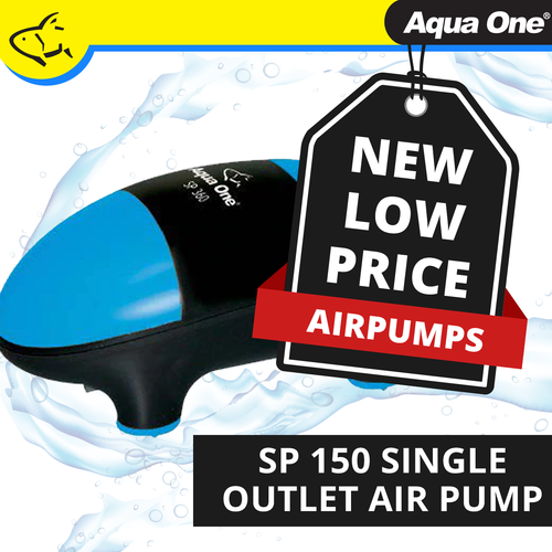Aqua One SP 150 Single Outlet Air Pump 150L/HR (10057)
