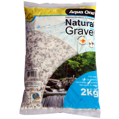 Aqua One Natural Gravel All Sorts 2kg (12201)