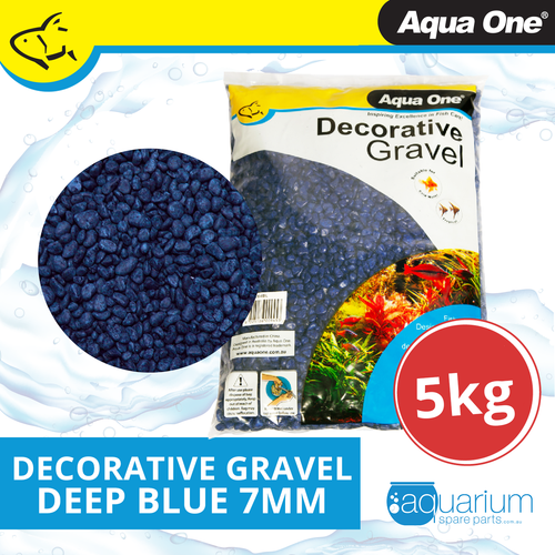 Aqua One Decorative Gravel Deep Blue 7mm 5kg (10284BL)