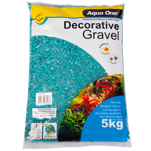 Aqua One Decorative Gravel Aqua 7mm 5kg (10284AQ)