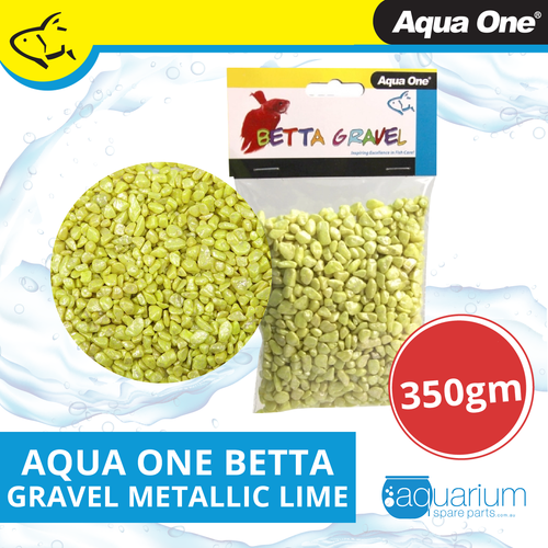 Aqua One Betta Gravel Metallic Lime 350g (12237)