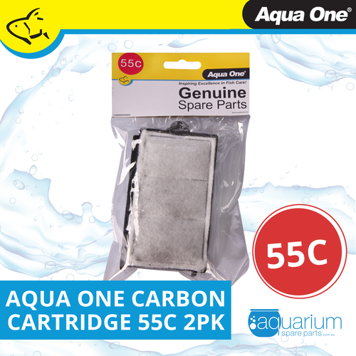 Aqua One ClearView 280 & AquaBac 60 Carbon Cartridge 55c (2pk) (25055c) Aqua One ClearView 280 & AquaBac 60 Carbon Cartridge 55c (2pk) (25055c)
