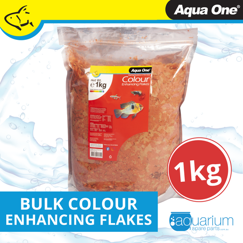 Aqua One Bulk Colour Enhancing Flakes 1kg (11578)