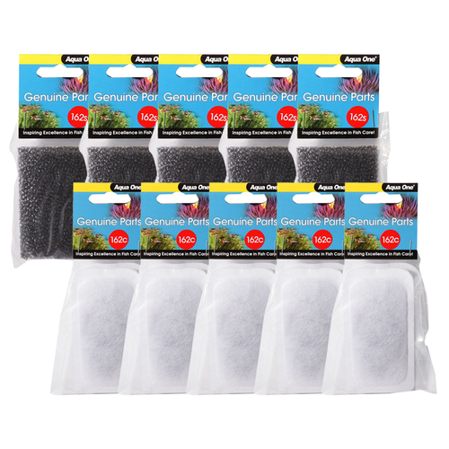 Aqua One Betta Haven Carbon Cartridge 162c & 162s BULK BUY 10pk (25162c) (25162s)