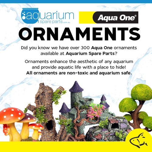 Aqua One Hermit Crab Climbing Branches & Blue Rock Ornament 24.5x18x19cm (37174BL)