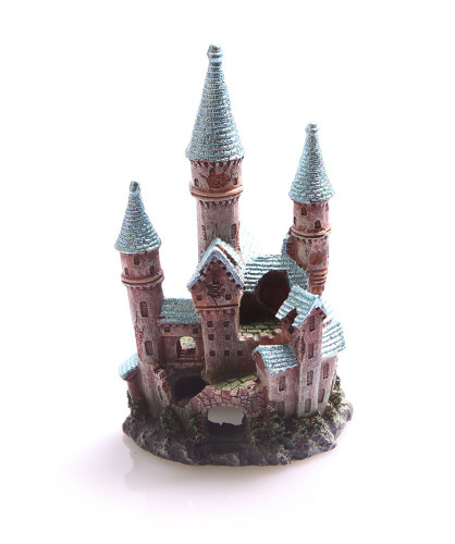 Aqua One Blue Ruined Underwater Castle Ornament Small 8x7.5x13.5cm (36871)