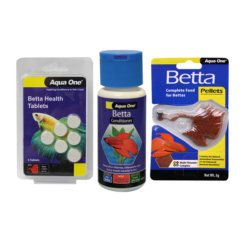 Aqua One Betta Starter Kit (3 pack)