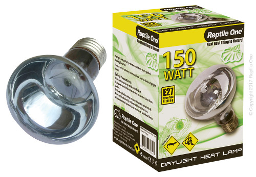 Reptile One Daylight Heat Lamp Kit w/ Ceramic Dome Reflector 150W (2pc)