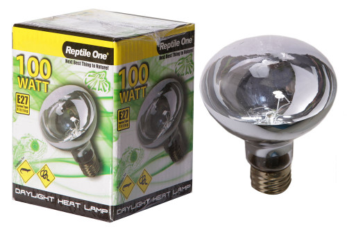 Reptile One Daylight Heat Lamp Kit w/ Ceramic Dome Reflector 100W (2pc)