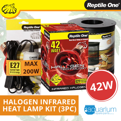 Reptile One Halogen Infrared Heat Lamp Kit 42W (3pc)