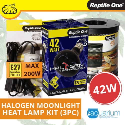 Reptile One Halogen Moonlight Heat Lamp Kit 42W (3pc)