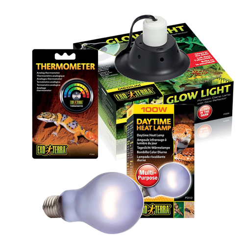 Exo Terra Daytime Heat Lamp Kit 100W (3pc)