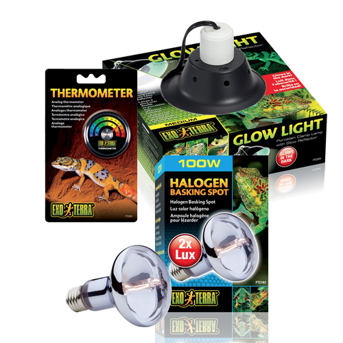 Exo Terra Halogen Basking Spot Lamp Kit 100W (3pc)