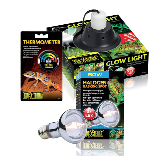 Exo Terra Halogen Basking Spot Lamp Kit 50W (3pc)