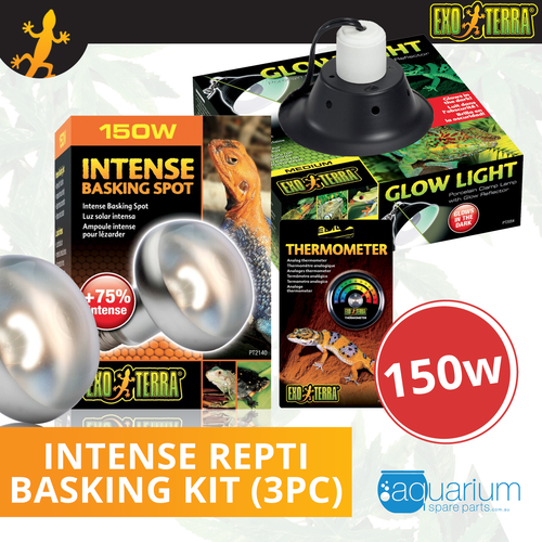 Exo Terra Intense Repti Basking Spot Lamp Kit 150W (3pc)