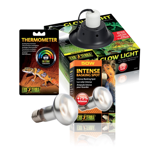 Exo Terra Intense Repti Basking Spot Lamp Kit 50W (3pc)