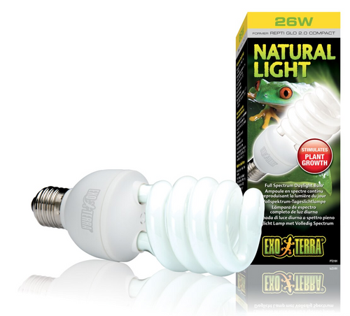 Exo Terra Natural Light (Repti Glo 2.0 Compact Fluorescent) Kit 25W (3pc)