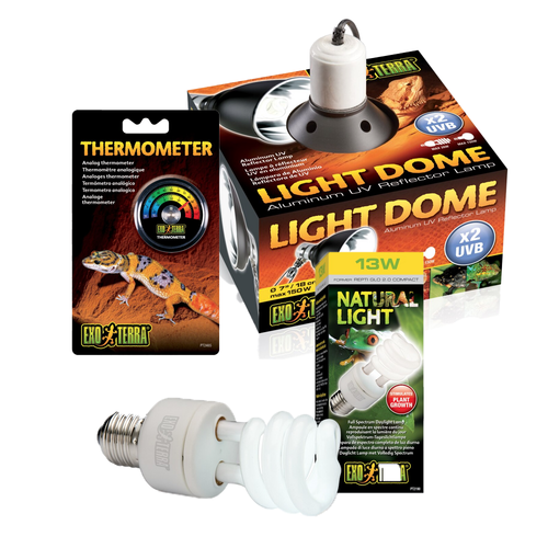 Exo Terra Natural Light (Repti Glo 2.0 Compact Fluorescent) Kit 13W (3pc)