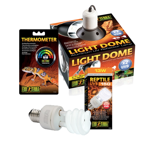 Exo Terra Reptile UVB 150 (Repti Glo 10.0 Compact Fluorescent) Kit 13W (3pc)