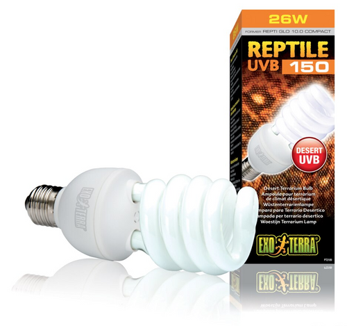 Exo Terra Reptile UVB 150 (Repti Glo 10.0 Compact Fluorescent) Kit 25W (3pc)
