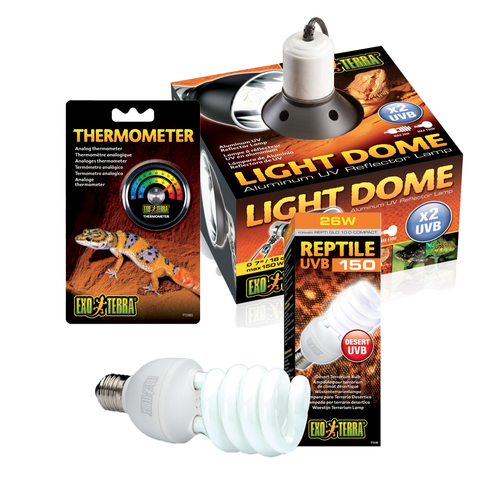 Exo Terra Reptile UVB 150 (Repti Glo 10.0 Compact Fluorescent) Kit 25W (3pc)
