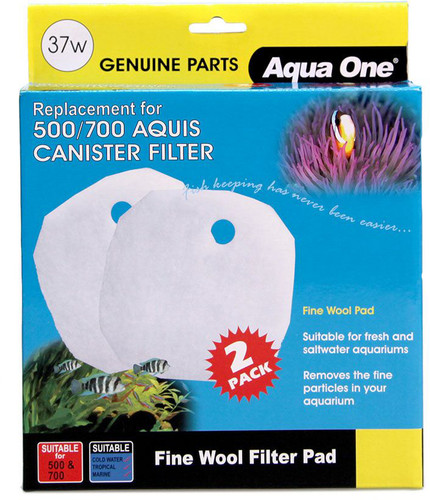 Aqua One Aquis 500/700 Wool Pad (2pc) 37w BULK BUY 5pk