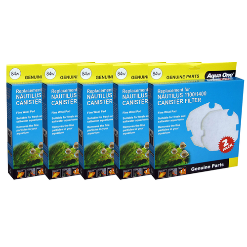 Aqua One Nautilus 1100/1400 Wool Pad (2pc) 84w BULK BUY 5pk