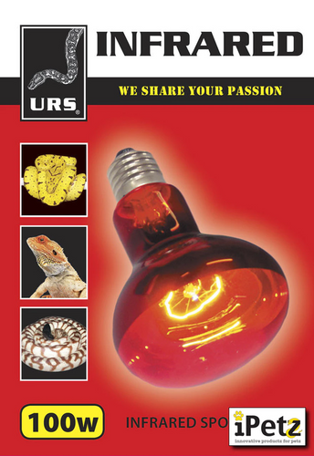 URS Infrared Spot Lamp 100W Kit w/ Mesh Cover