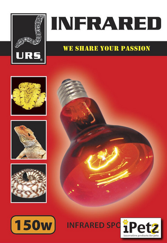 URS Infrared Spot Lamp 150W Kit w/ Mesh Cover