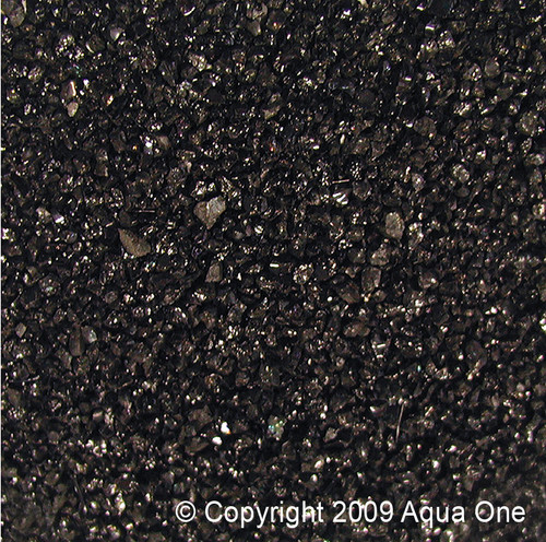 Aqua One Decorative Gravel 10kg Black Silica 2-3mm (10564)