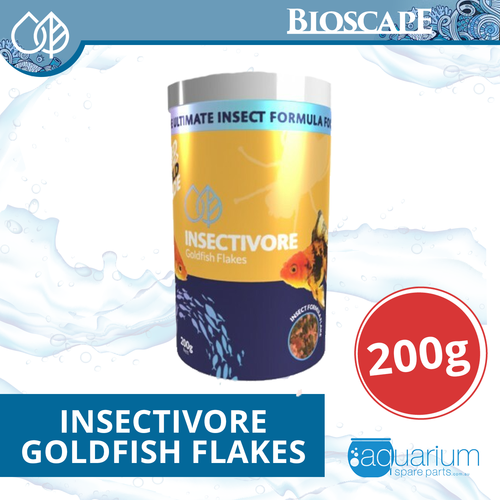 Bioscape Insectivore Goldfish Flake Food 200gm (INS08)