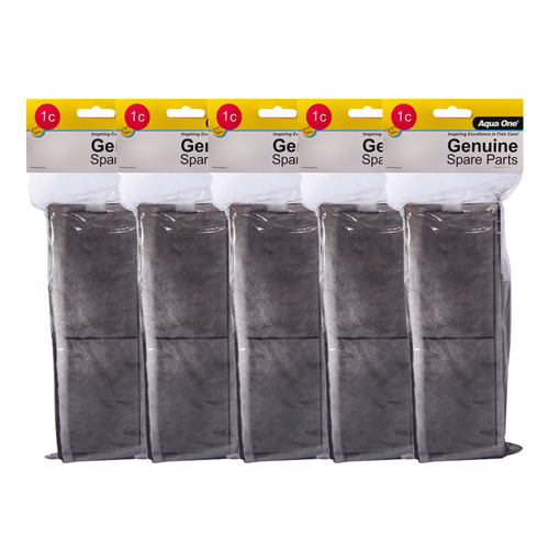 Aqua One AquaStyle 126/380, Xpression, AquaBac 100, Lifestyle 21/29 & AquaNano Carbon Cartridge 1c BULK BUY 5pk