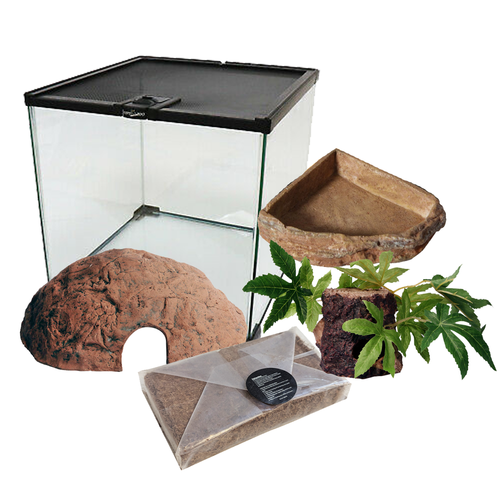 Reptile One Mini T2 Glass Terrarium Kit - 5 Pieces (46190-KIT)