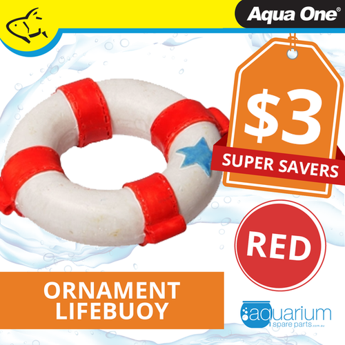Aqua One Lifebuoy Red Ornament (37922)