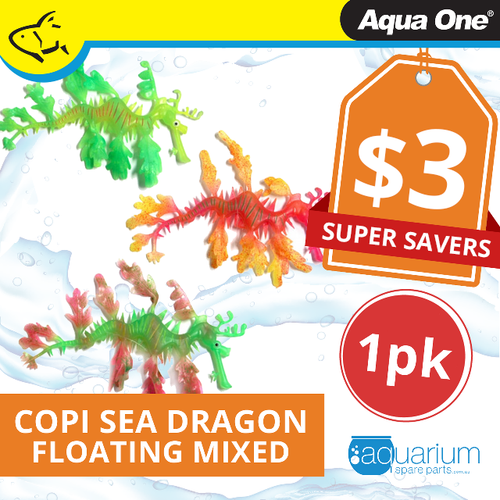 Aqua One Copi Sea Dragon Floating Mixed Colour Ornament (36333)