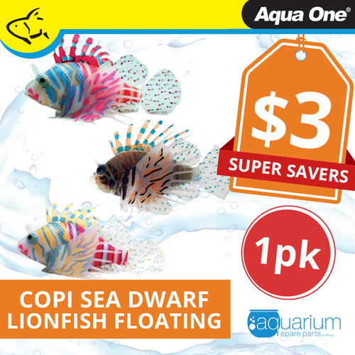 Aqua One Copi Sea Dwarf Lionfish Floating Mixed Colour Ornament (36332)