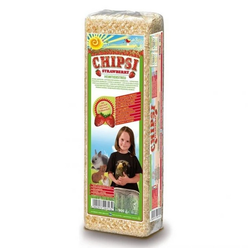 Chipsi Strawberry Bedding Chips 1kg