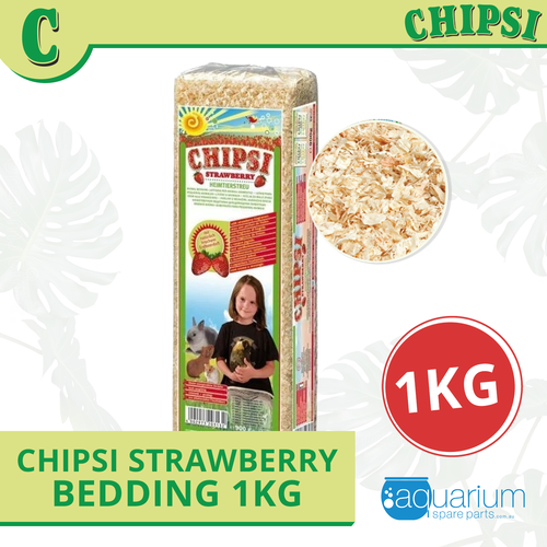 Chipsi Strawberry Bedding Chips 1kg