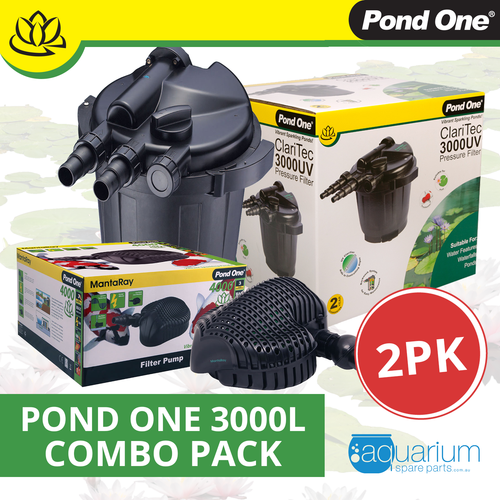 Pond One Claritec/Manta Ray 3000L Combo Pack (Up to 3000L)